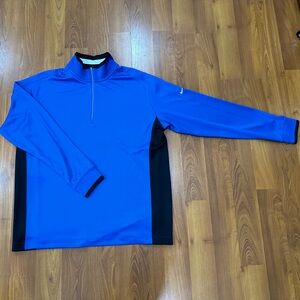 Nike Dri-FIT 1/2-Zip Cover-Up, Game Royal/ Black/ White, Size XL